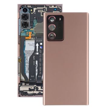 Rose Gold Battery Back Cover with Camera Lens for Galaxy Note20 Ultra - 1
