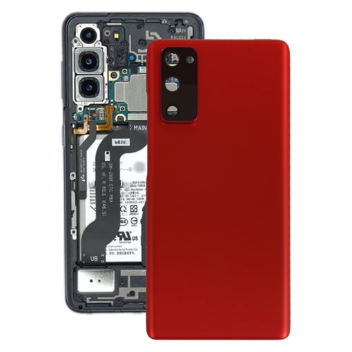 Samsung Galaxy S20 FE Red Back Cover with Camera Lens - 1