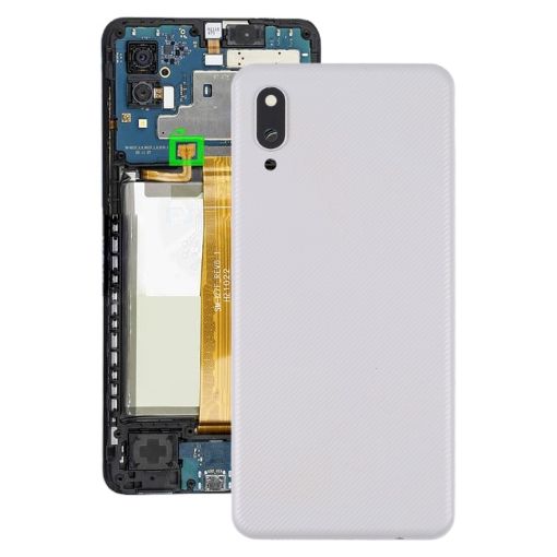 Samsung Galaxy A02 White Battery & Camera Lens Back Cover - 1