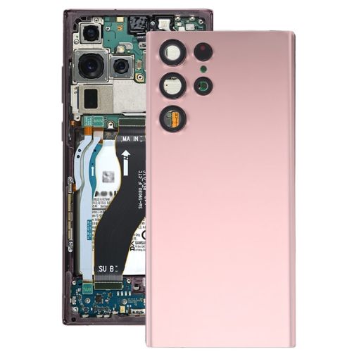 Samsung S22 Ultra 5G SM-S908B Pink Battery & Camera Lens Cover - 1
