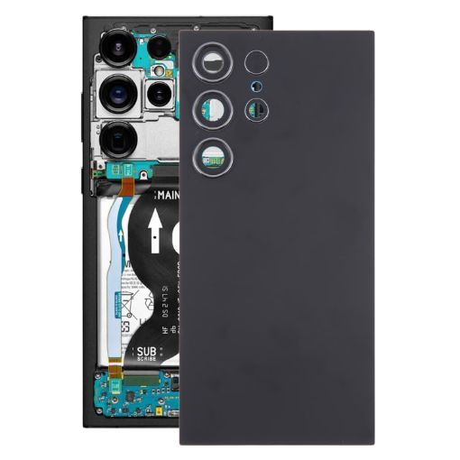 Samsung Galaxy S24 Ultra OEM Back Cover with Camera Lens (Black) - 1