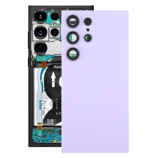 Galaxy S24 Ultra SM-S928B Light Purple Back Cover with Lens - 1