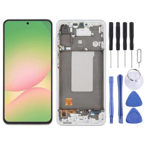 Samsung Galaxy A56 SM-A566B Original Silver LCD Screen Assembly - 1