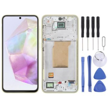 Samsung Galaxy A35 SM-A356B OLED LCD Screen with Frame Green - 1