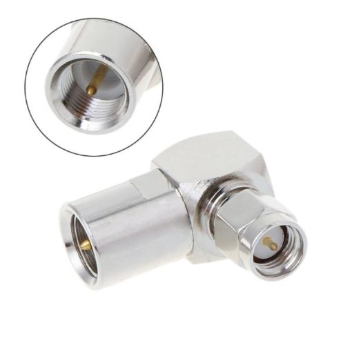 SMA Male to FME RF Plug Right Angle Coaxial Cable Adapter - 1