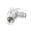 SMA Male to FME RF Plug Right Angle Coaxial Cable Adapter - 3