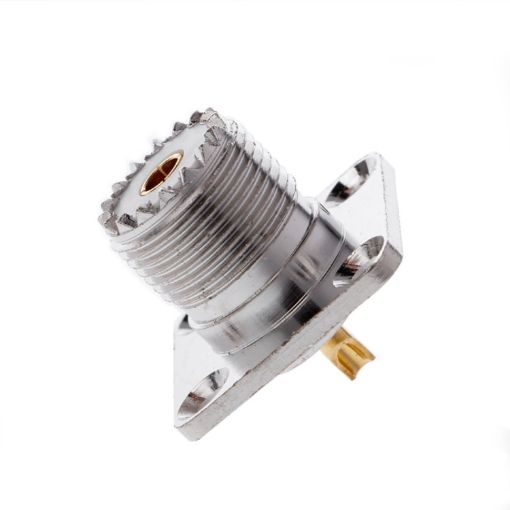 SO239 UHF Female Panel Mount Chassis Flange Adapter Cover - 1