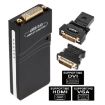 USB 2.0 to VGA/DVI/HDMI Adapter, 1920x1080 Resolution (Black) - 1