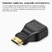 Mini HDMI Male to HDMI Female Adapter, Gold Plated (Black) - 3