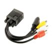 VGA to S-Video AV RCA Converter Cable with 2 Audio Cables - 3