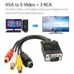 VGA to S-Video AV RCA Converter Cable with 2 Audio Cables - 4