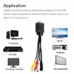 VGA to S-Video AV RCA Converter Cable with 2 Audio Cables - 5