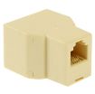 RJ11 Female to Dual Female Phone Line Splitter Adapter - 2