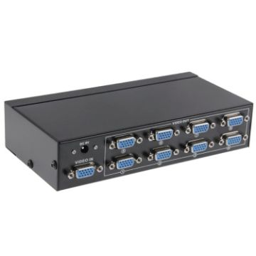 FJ-2508A 8 Port VGA Splitter 1920x1440 250MHz Video Bandwidth - 1