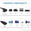 90 Micro HDMI Male to HDMI Female Adapter Cable, 17cm (Black) - 5