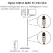 1m Toslink Digital Audio Optical Fiber Cable, 5.0mm OD - 4