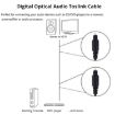 2m Gold Plated Toslink Digital Audio Optical Fiber Cable, 4.0mm OD - 3