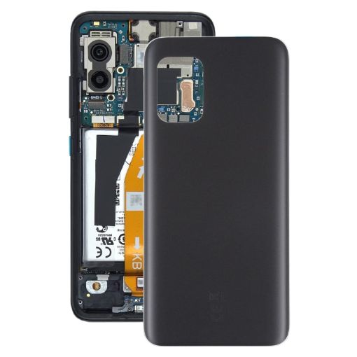 Asus Zenfone 8 ZS590KS Glass Back Cover with Adhesive - Black - 1