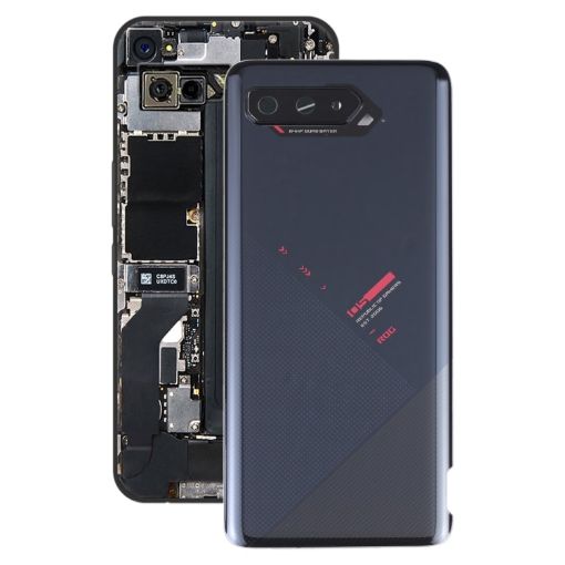 Asus ROG Phone 5 ZS673KS Glass Back Cover - Jet Black - 1