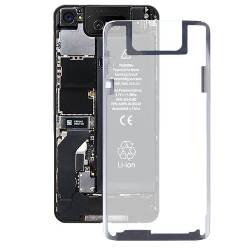 Asus Zenfone 6 ZS630KL Transparent Battery Back Cover with Adhesive - 1
