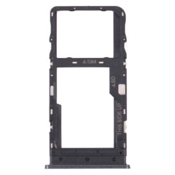 Original SIM & Micro SD Tray for TCL 10L/10 Lite (Black) - 1