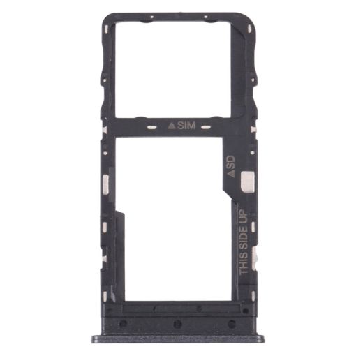 Original SIM & Micro SD Tray for TCL 10L/10 Lite (Black) - 1