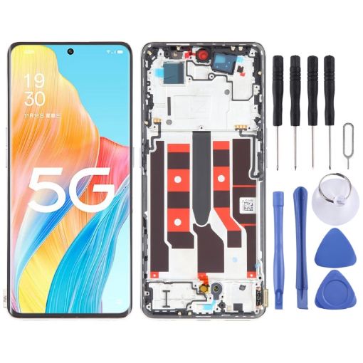 OPPO A1 Pro Gold LCD Screen & Digitizer with Frame - 1
