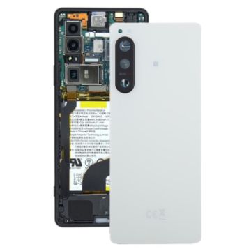 Sony Xperia 5 IV White Battery & Camera Lens Back Cover Original - 1