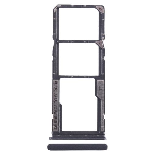 Xiaomi Redmi 12C Black SIM & Micro SD Card Tray Replacement - 1