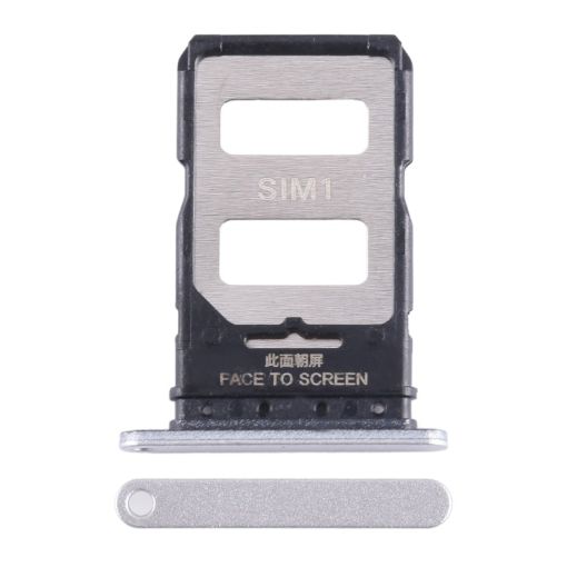 Xiaomi Note 13 Pro+ Silver SIM Card Tray Replacement - 1