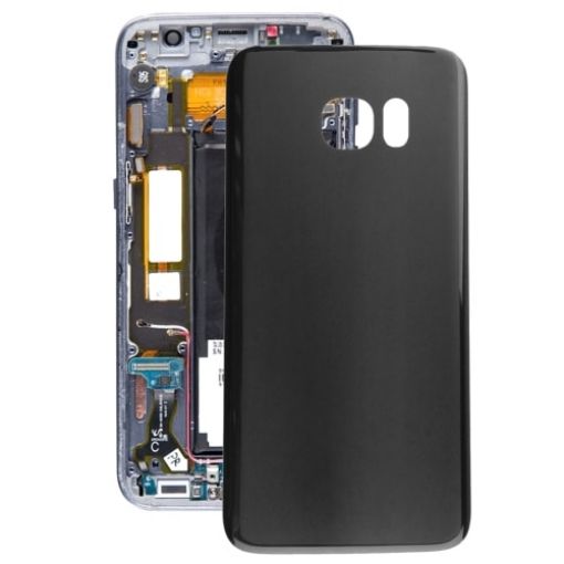 Samsung Galaxy S7 SM-G930F Black Battery Back Cover Replacement - 1