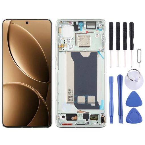 Xiaomi Redmi K80 AMOLED LCD Screen Digitizer with Frame, Green - 1