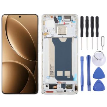 Xiaomi Redmi K80 AMOLED LCD Screen Digitizer with Frame (Silver) - 1
