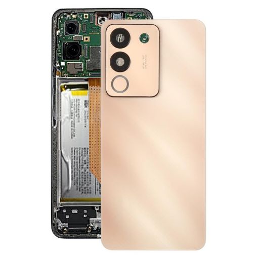 Vivo V29e Pink Back Cover with Camera Lens Cover - 1
