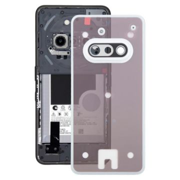 Nothing Phone 3a A059 Glass Back Cover with Camera Frame (White) - 1