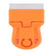 Orange Glue Remover Squeegee - Sticker Cleaner with Plastic Handle - 2