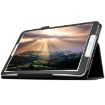 Litchi Texture Leather Case with Holder for Galaxy Tab E 9.6 Black - 5