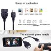 Micro USB to USB 2.0 OTG Adapter Cable for Smartphones (Black) - 3
