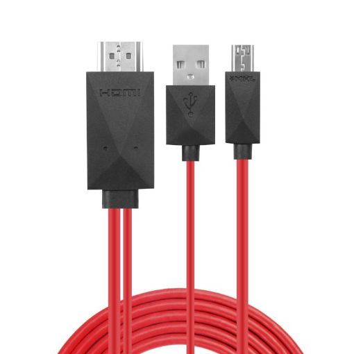 2m Micro USB MHL to HDMI Adapter Converter Cable 1080P HD - 1