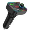 F4 Car MP3 Player FM Transmitter with Dual USB Charger Backlight - 1
