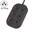 T21 PD3.0 + QC3.0 3000W AU Plug Multi-Hole High Power Socket (Black) - 1