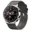 N58 IP67 1.28" Touchscreen Smart Watch - Leather Silver Finish - 2