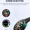 N58 IP67 1.28" Touchscreen Smart Watch - Leather Silver Finish - 3