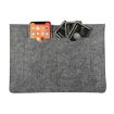 15" Black Felt Liner Notebook Protective Computer Bag Cover - 3