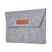 15" Grey Felt Liner Notebook Protective Cover Bag - 1