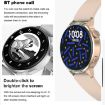DT4 Pink 1.36" Color Screen Smart Watch with Silicone Band - 4