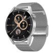 DT3 Max Smart Watch, 1.36" Color Screen, Steel Band, Silver - 1