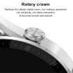 DT3 Mini Smart Watch 1.19" Color Screen Black Silicone Watchband - 4