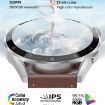 DT3 Mini Smart Watch, 1.19" Color Screen, Leather Band (Black) - 4