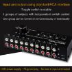 6x4 RCA Audio Switcher Signal Selector Device with Control - 3
